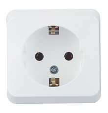 Розетка Systeme Electric Этюд накладная белая (PA16-003B)