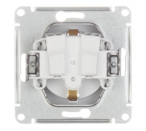 Розетка Systeme Electric Glossa встраиваемая алюминий со шторками (GSL000345) Розетка Systeme Electric Glossa встраиваемая алюминий со шторками (GSL000345)
