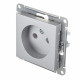 Розетка Systeme Electric AtlasDesign встраиваемая алюминий (ATN000341)