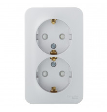 Розетка Systeme Electric Blanca накладная алюминий со шторками (BLNRA011213)