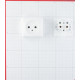 Розетка Systeme Electric Этюд накладная белая (PA16-001B)