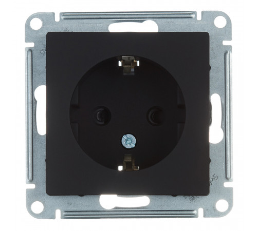 Розетка Systeme Electric AtlasDesign встраиваемая карбон со шторками (ATN001045) Розетка Systeme Electric AtlasDesign встраиваемая карбон со шторками (ATN001045)