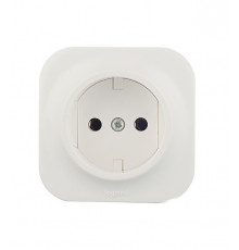 Розетка Legrand Quteo накладная белая (782210)