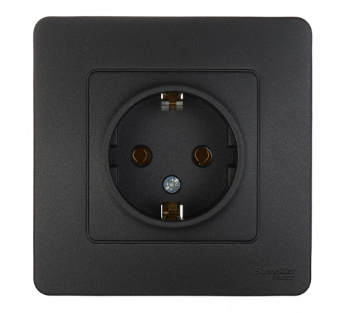 Розетка Systeme Electric Blanca встраиваемая антрацит (BLNRS001016) Розетка Systeme Electric Blanca встраиваемая антрацит (BLNRS001016)