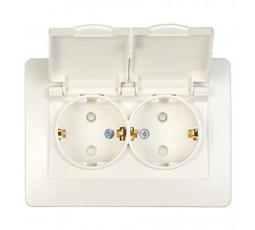 Розетка Systeme Electric Blanca встраиваемая молочная со шторками (BLNRS441122) Розетка Systeme Electric Blanca встраиваемая молочная со шторками (BLNRS441122)