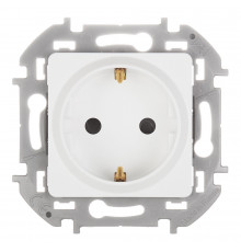 Розетка Legrand Inspiria встраиваемая белая со шторками (673730)