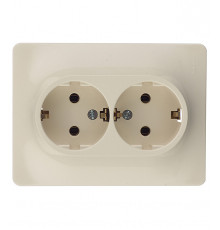 Розетка Systeme Electric Glossa встраиваемая бежевая (GSL000224)