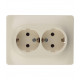 Розетка Systeme Electric Glossa встраиваемая бежевая (GSL000224)