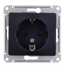 Розетка Systeme Electric Glossa встраиваемая антрацит (GSL000743)