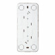 Розетка Systeme Electric Blanca накладная алюминий (BLNRA010313)