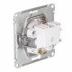 Розетка Systeme Electric AtlasDesign встраиваемая белая со шторками (ATN000145)