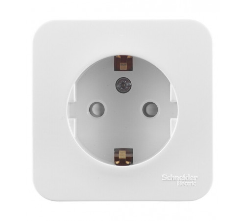 Розетка Systeme Electric Blanca накладная белая со шторками (BLNRA011111)