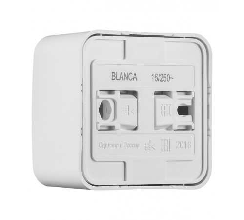 Розетка Systeme Electric Blanca накладная белая со шторками (BLNRA011111)