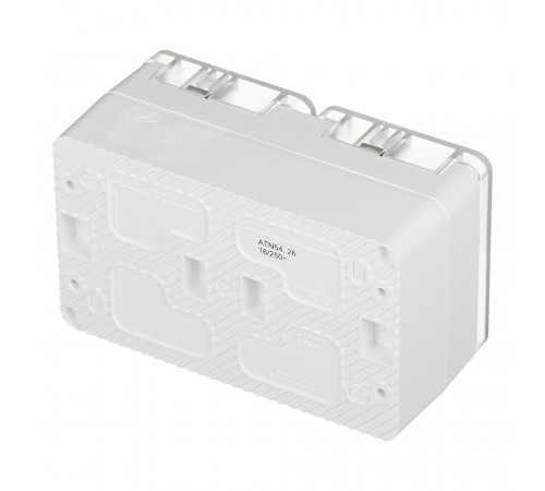 Розетка Systeme Electric AtlasDesign Profi54 накладная белая со шторками с крышкой (ATN540126) Розетка Systeme Electric AtlasDesign Profi54 накладная белая со шторками с крышкой (ATN540126)