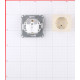 Розетка Systeme Electric Glossa встраиваемая бежевая (GSL000243)