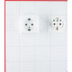 Розетка Systeme Electric Этюд накладная белая (PA16-003B)