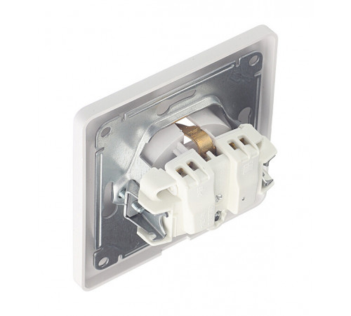 Розетка Systeme Electric Glossa встраиваемая белая со шторками с крышкой (GSL000148) Розетка Systeme Electric Glossa встраиваемая белая со шторками с крышкой (GSL000148)