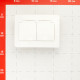 Розетка Systeme Electric Blanca встраиваемая молочная со шторками (BLNRS441122)