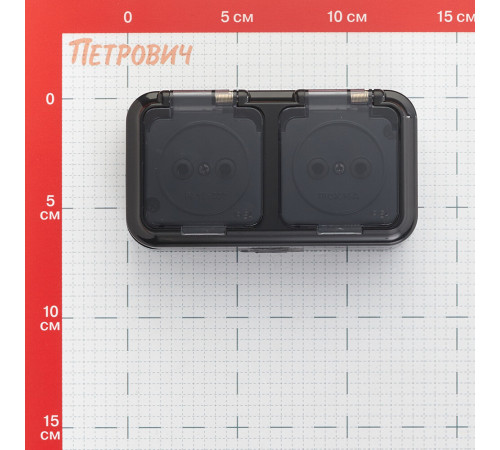 Розетка Svet накладная черная с крышкой (EV 0366-6521) Розетка Svet накладная черная с крышкой (EV 0366-6521)
