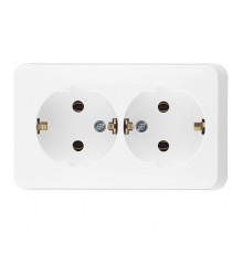 Розетка Systeme Electric Этюд накладная белая (PA16-007B)