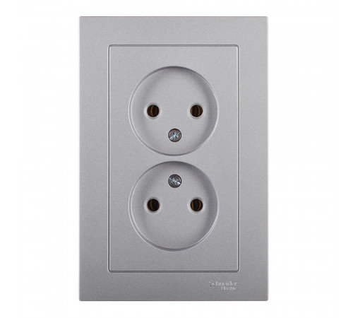 Розетка Systeme Electric AtlasDesign встраиваемая алюминий (ATN000320) Розетка Systeme Electric AtlasDesign встраиваемая алюминий (ATN000320)
