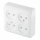 Розетка Systeme Electric Этюд накладная белая (PA16-205B)