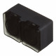 Розетка Systeme Electric AtlasDesign Profi54 накладная антрацит со шторками с крышкой (ATN544026)