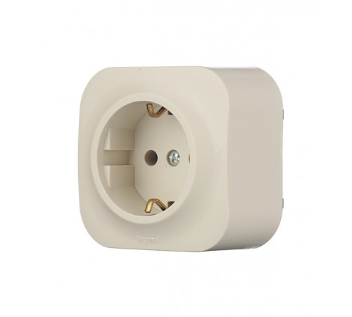 Розетка Legrand Quteo накладная слоновая кость (782241) Розетка Legrand Quteo накладная слоновая кость (782241)