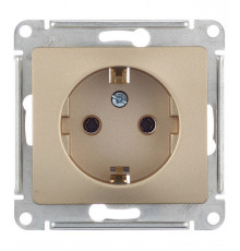Розетка Systeme Electric Glossa встраиваемая титан (GSL000443)