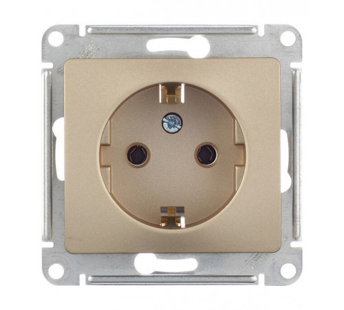 Розетка Systeme Electric Glossa встраиваемая титан (GSL000443) Розетка Systeme Electric Glossa встраиваемая титан (GSL000443)