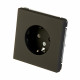 Розетка Systeme Electric ArtGallery встраиваемая карбон (GAL001043)