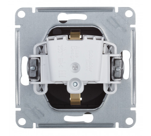 Розетка Systeme Electric AtlasDesign Aqua встраиваемая карбон со шторками с крышкой (ATN441046) Розетка Systeme Electric AtlasDesign Aqua встраиваемая карбон со шторками с крышкой (ATN441046)
