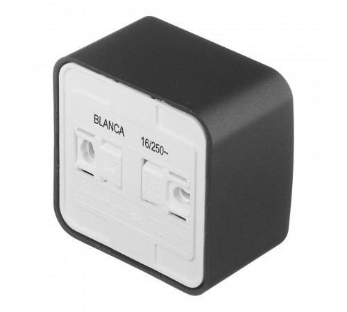 Розетка Systeme Electric Blanca накладная антрацит (BLNRA010116) Розетка Systeme Electric Blanca накладная антрацит (BLNRA010116)