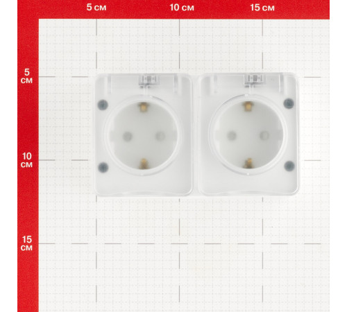 Розетка Systeme Electric AtlasDesign Profi54 накладная белая со шторками с крышкой (ATN540126) Розетка Systeme Electric AtlasDesign Profi54 накладная белая со шторками с крышкой (ATN540126)