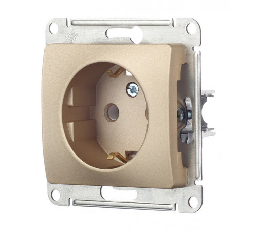 Розетка Systeme Electric Glossa встраиваемая титан (GSL000443) Розетка Systeme Electric Glossa встраиваемая титан (GSL000443)