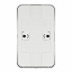 Розетка Systeme Electric Blanca накладная алюминий (BLNRA010213)