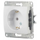 Розетка Systeme Electric Glossa встраиваемая белая (GSL000143)