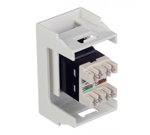 Розетка для кабель-канала компьютерная DKC Viva белая RJ45 1 модуль (45038) Розетка для кабель-канала компьютерная DKC Viva белая RJ45 1 модуль (45038)
