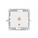 Розетка компьютерная Systeme Electric Glossa встраиваемая белая RJ45 (GSL000181K)
