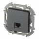Розетка компьютерная Legrand Inspiria встраиваемая антрацит RJ45 (673828)