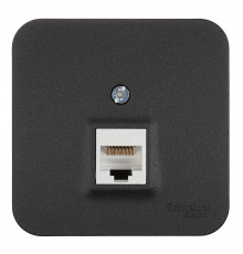 Розетка компьютерная Systeme Electric Blanca накладная антрацит RJ45 (BLNIA045006)