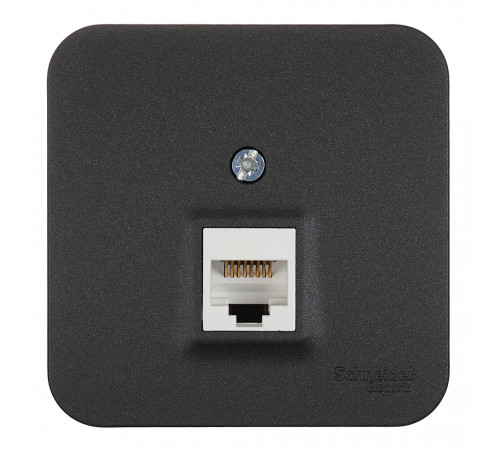 Розетка компьютерная Systeme Electric Blanca накладная антрацит RJ45 (BLNIA045006) Розетка компьютерная Systeme Electric Blanca накладная антрацит RJ45 (BLNIA045006)