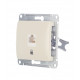 Розетка компьютерная Systeme Electric Glossa встраиваемая бежевая RJ45 (GSL000281K)
