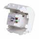 Розетка для кабель-канала компьютерная DKC Brava белая RJ45 1 модуль (76655B)