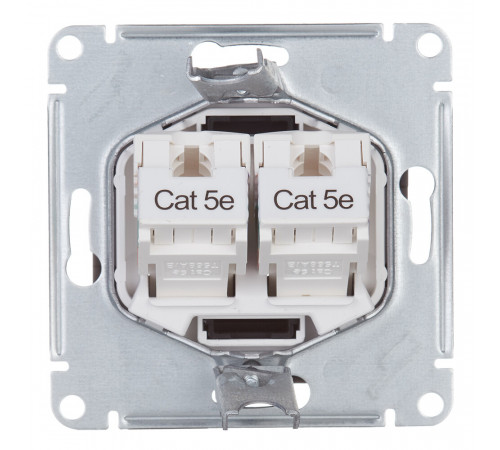 Розетка компьютерная Systeme Electric AtlasDesign встраиваемая карбон 2хRJ45 (ATN001085) Розетка компьютерная Systeme Electric AtlasDesign встраиваемая карбон 2хRJ45 (ATN001085)