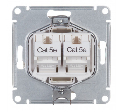Розетка компьютерная Systeme Electric AtlasDesign встраиваемая бежевая 2хRJ45 (ATN000285) Розетка компьютерная Systeme Electric AtlasDesign встраиваемая бежевая 2хRJ45 (ATN000285)