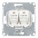 Розетка компьютерная Systeme Electric AtlasDesign встраиваемая белая 2хRJ45 (ATN000185)