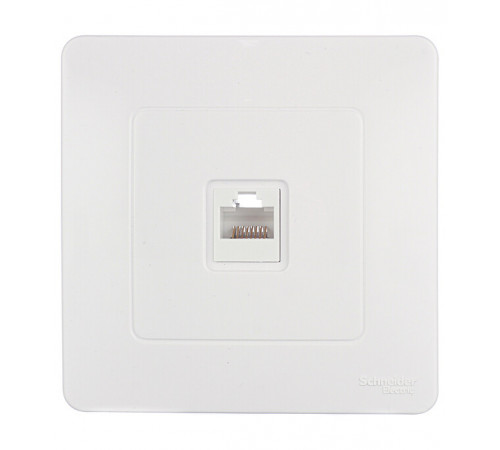 Розетка компьютерная Systeme Electric Blanca встраиваемая белая RJ45 (BLNIS045001)