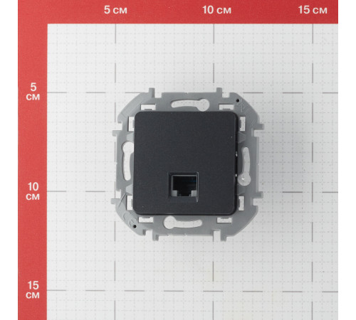 Розетка компьютерная Legrand Inspiria встраиваемая антрацит RJ45 (673828) Розетка компьютерная Legrand Inspiria встраиваемая антрацит RJ45 (673828)