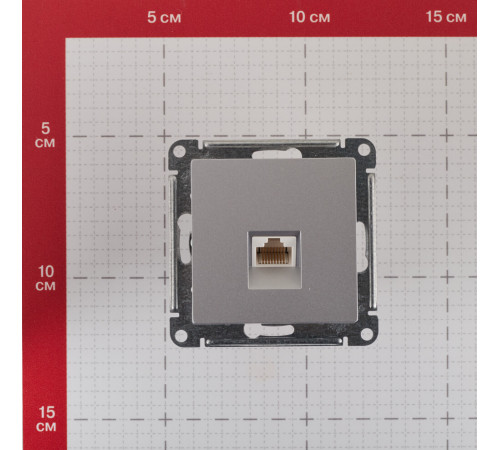 Розетка компьютерная Systeme Electric AtlasDesign встраиваемая алюминий RJ45 (ATN000383) Розетка компьютерная Systeme Electric AtlasDesign встраиваемая алюминий RJ45 (ATN000383)